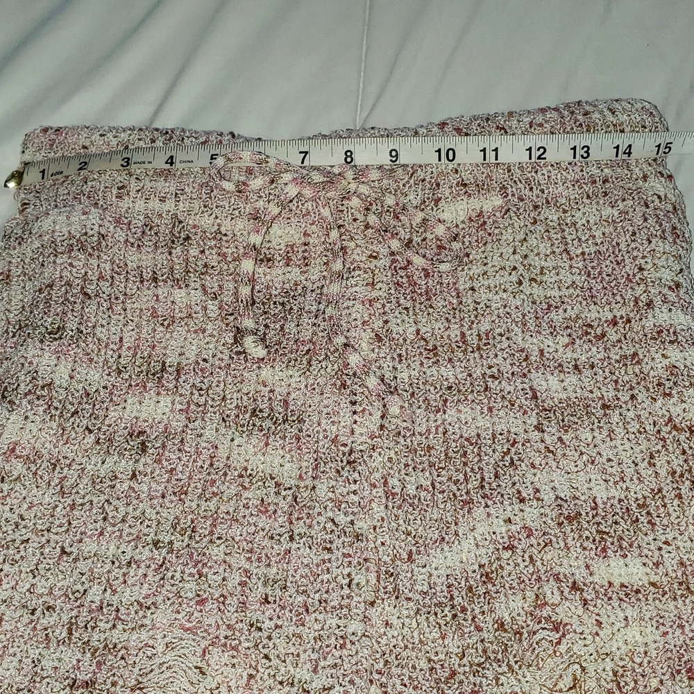 NWOT POL Distressed shorts elastic & drawstring L - Picture 3 of 9